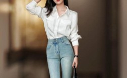 白衬衫牛仔裤怎么搭才显瘦时髦？