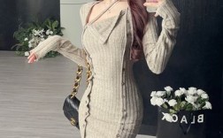 夜店针织短裙长袖保暖与时髦怎么平衡？