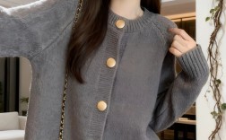 针织外套如何穿出性感气质？