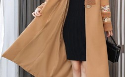 修身风衣大码毛呢女装