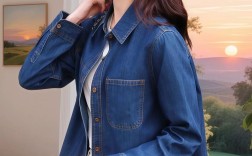 宽松牛仔长袖衬衫，显瘦百搭怎么选？