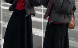 黑色短棉袄怎么搭才显瘦时髦？