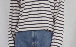 横文横条T恤怎么搭才显瘦时髦？