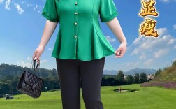 韩版中老年夏天胖女装