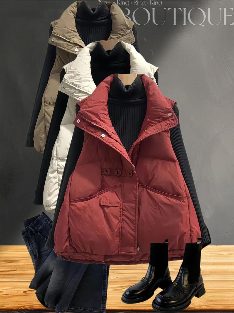 羽绒服搭马甲怎么穿显瘦？-图2