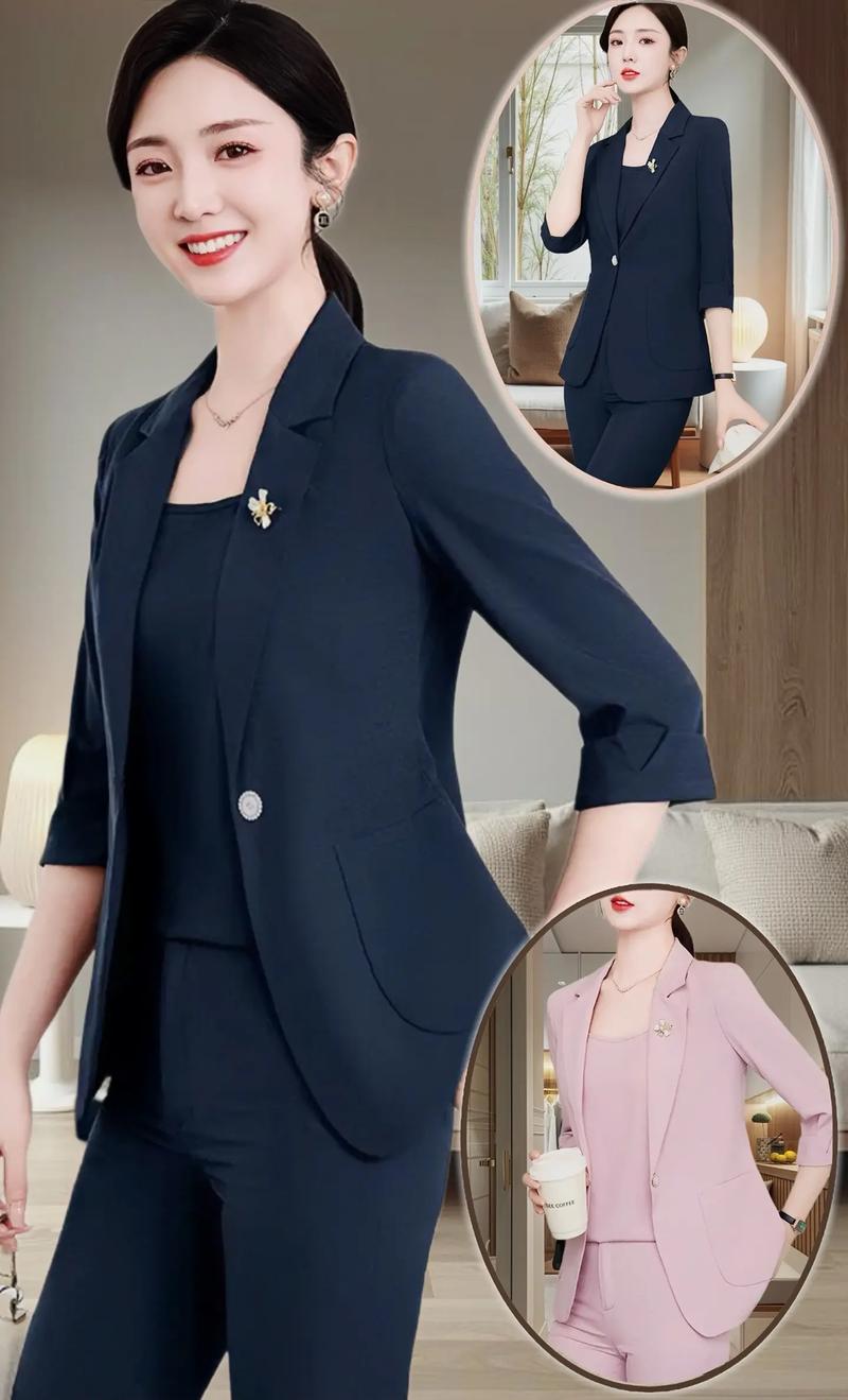 40岁夏季正装女装怎么搭得清爽又得体？-图2