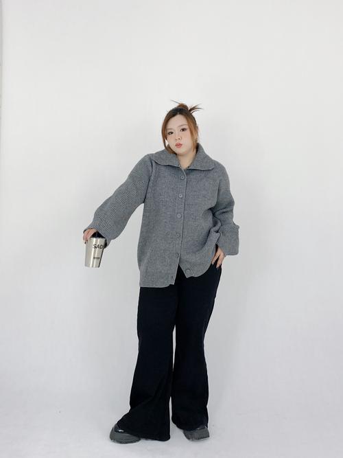 胖人穿女装毛衣外套能驾驭出好看效果吗？-图1