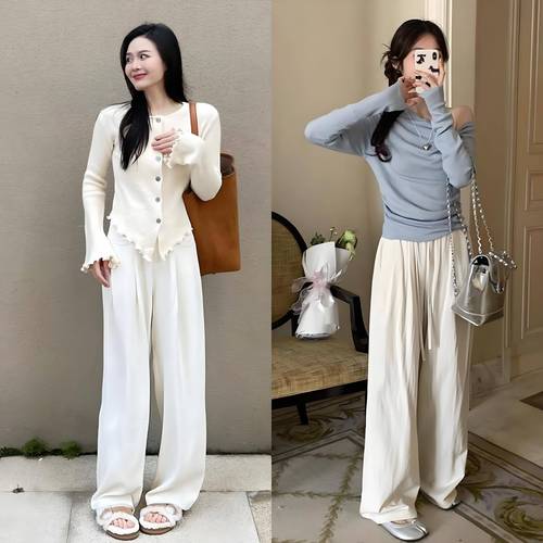 女装白色长裤配什么衣服-图2