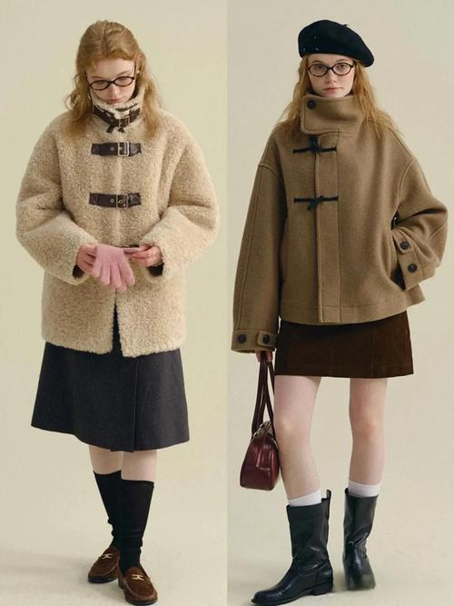 英伦风秋冬女装搭配图片-图1