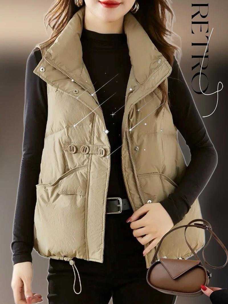 羽绒马甲百搭？秋冬这样搭更出彩！-图2