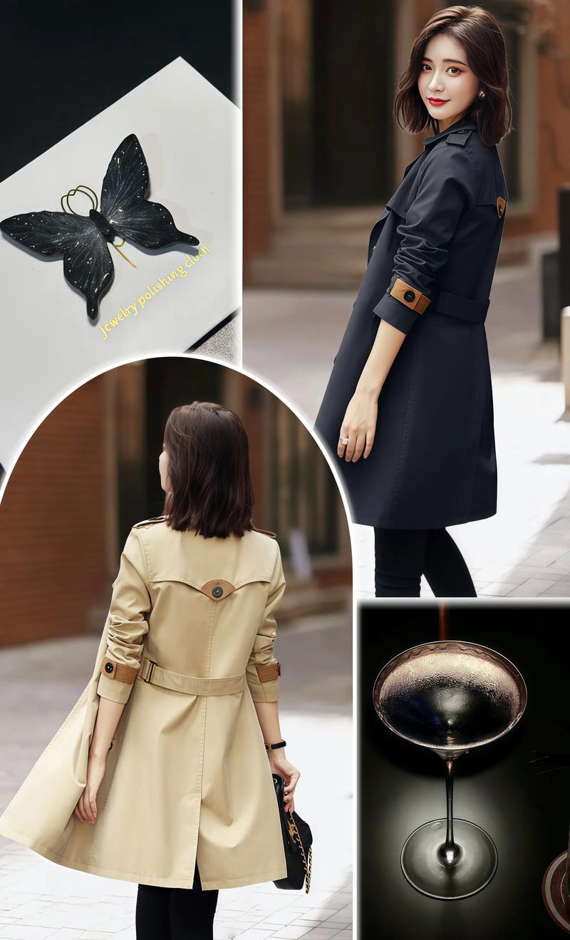 今年流行的女装风衣图片-图2