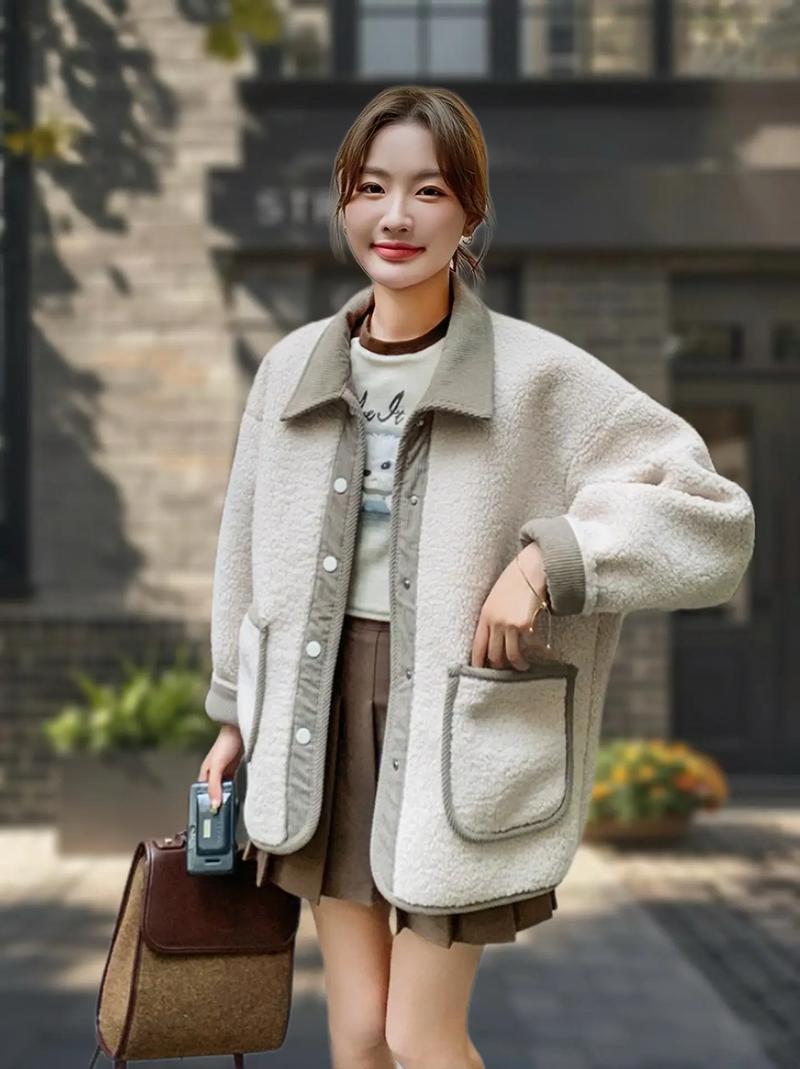 冬季女装小外套搭配图片-图2