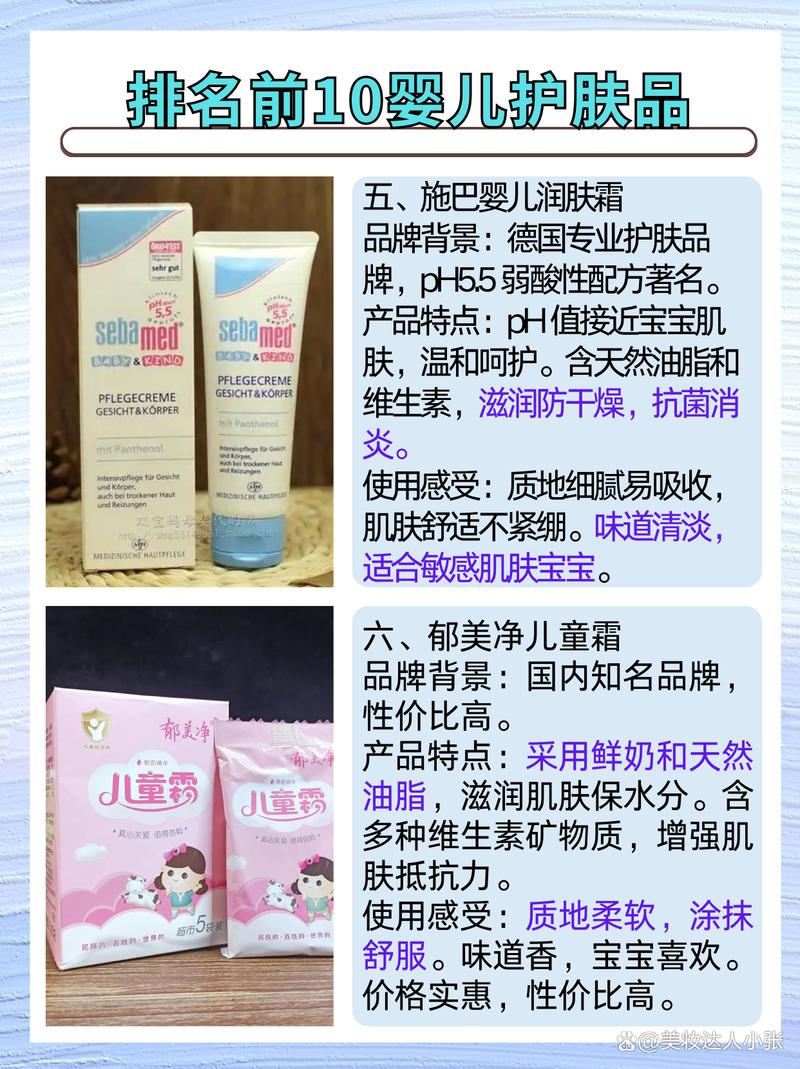 婴儿护肤用品品牌排行榜哪款更安心？-图1