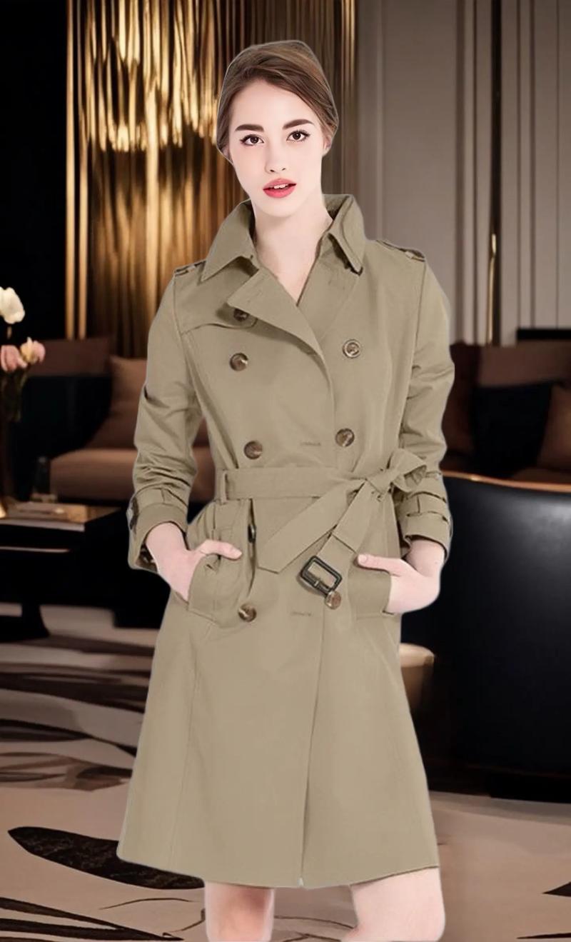 2025新款风衣女装，设计亮点有哪些？-图3