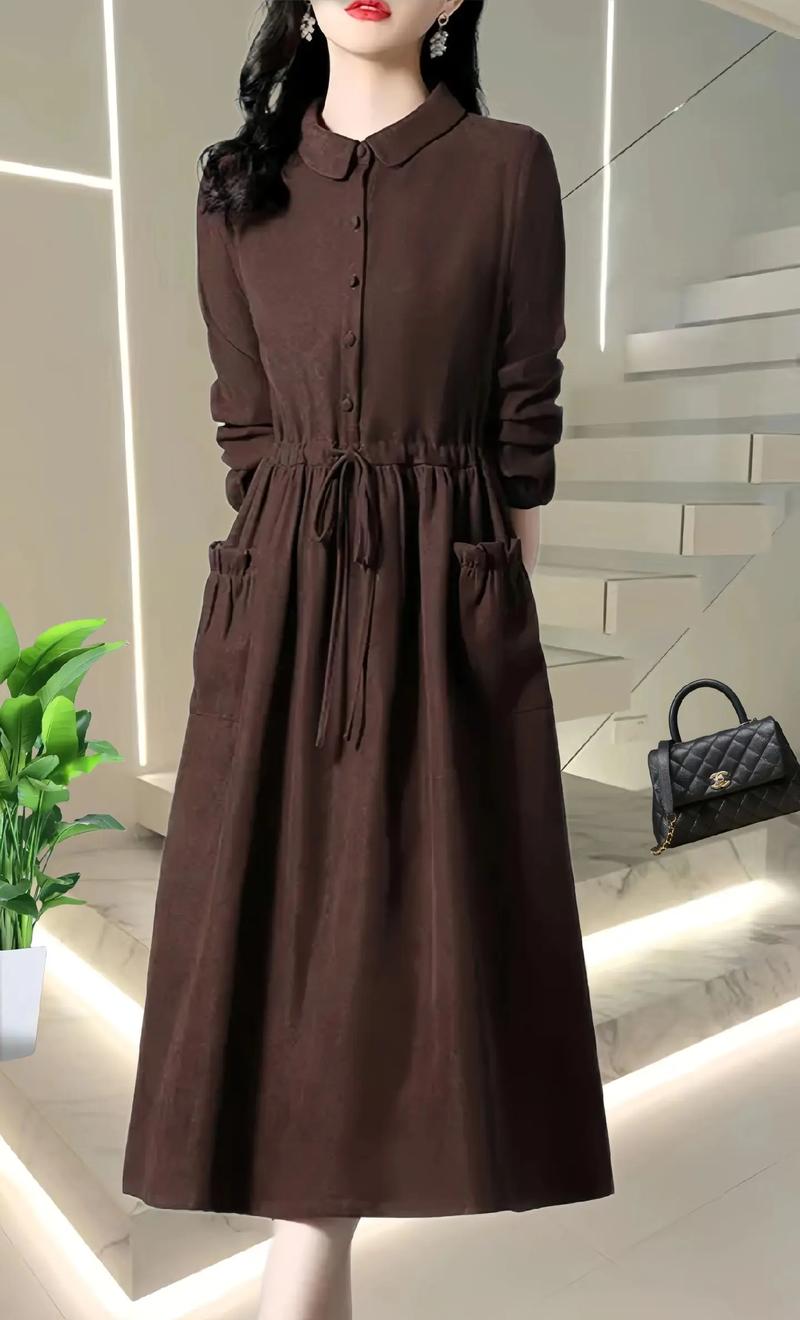 ccdd女装长袖连衣裙-图1