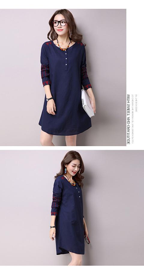 ccdd女装长袖连衣裙-图3