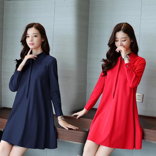 ccdd女装长袖连衣裙-图2