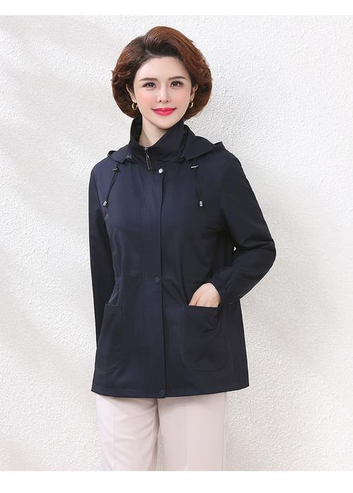 中老年秋装新款女装风衣-图2