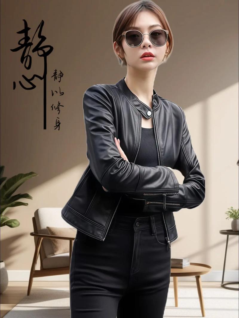 冬天女装短皮衣的搭配-图1