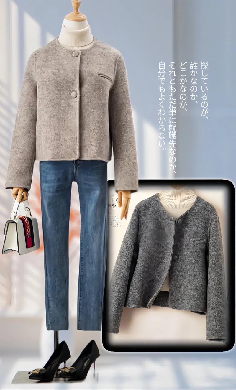 女装廲身毛呢外套短款显胖吗？-图3