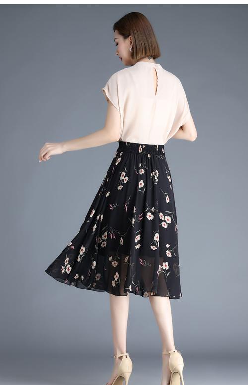 中老年夏半身长裙选什么款显瘦？-图1