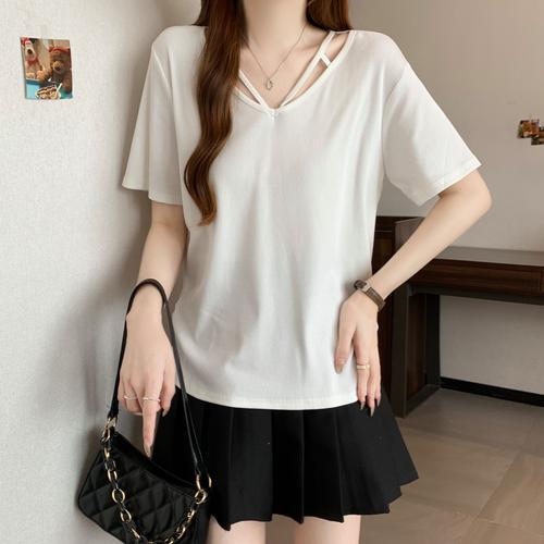 休闲宽松t恤女装上衣-图2