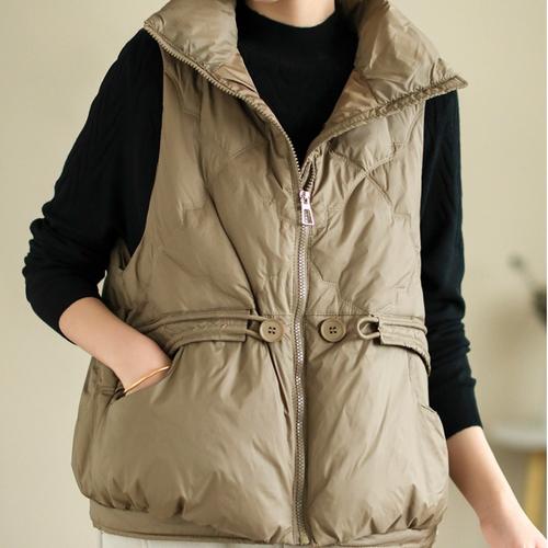 女短款女装羽绒服马甲-图3 女短款女装羽绒服马甲-图3