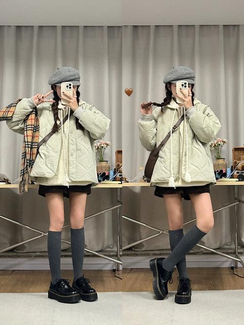 日系冬装女装怎么搭才显瘦又保暖？-图3