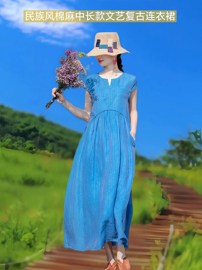 中长裙连衣裙图片有哪些流行款式？-图3