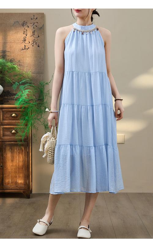 夏季新款女装连衣长裙-图3 夏季新款女装连衣长裙-图3