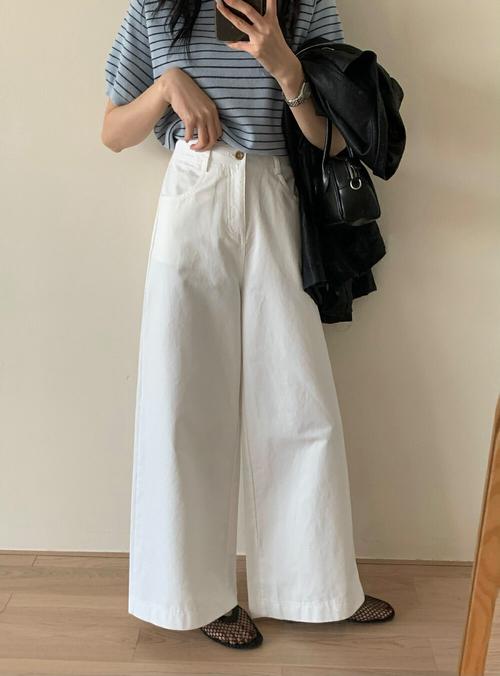 韩版女装裤子搭配图片-图1