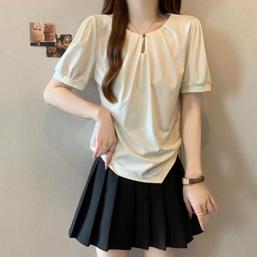 泡泡袖显瘦T恤，真藏肉还是显壮？-图1