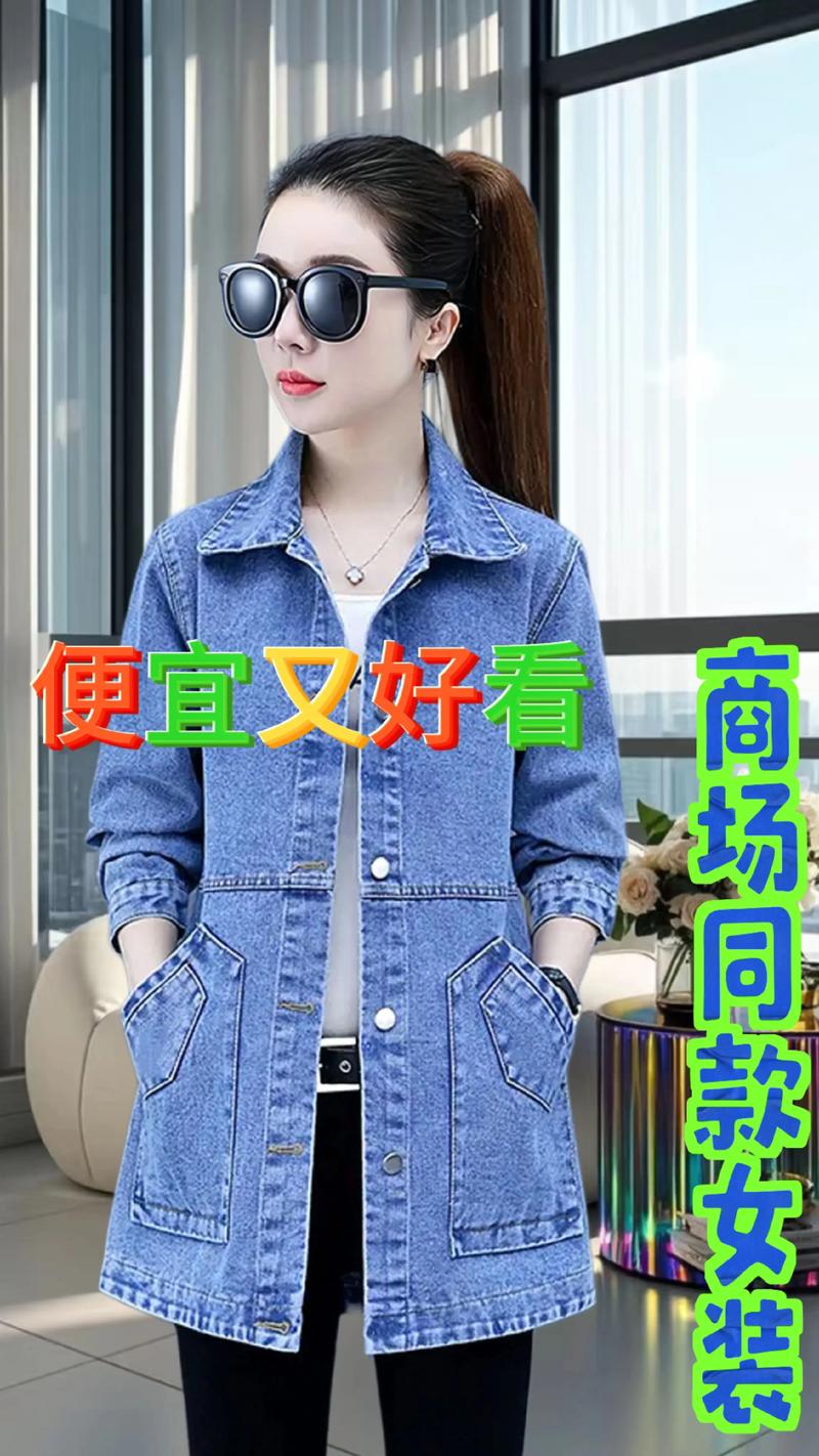 中长款牛仔外套女怎么选才显瘦？-图2