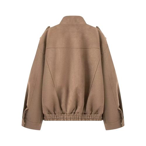 鹿皮宽松加长休闲女装，显瘦百搭吗？-图3