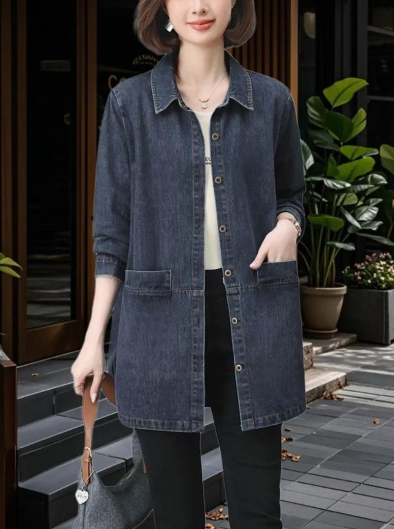 秋季新款大码外套女装，选款显瘦有诀窍吗？-图3