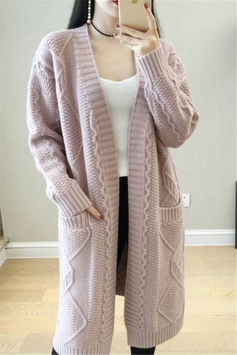 长款针织开衫怎么选才显瘦百搭？-图3