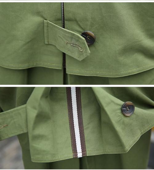 军绿色风衣怎么搭配更显气质？-图3