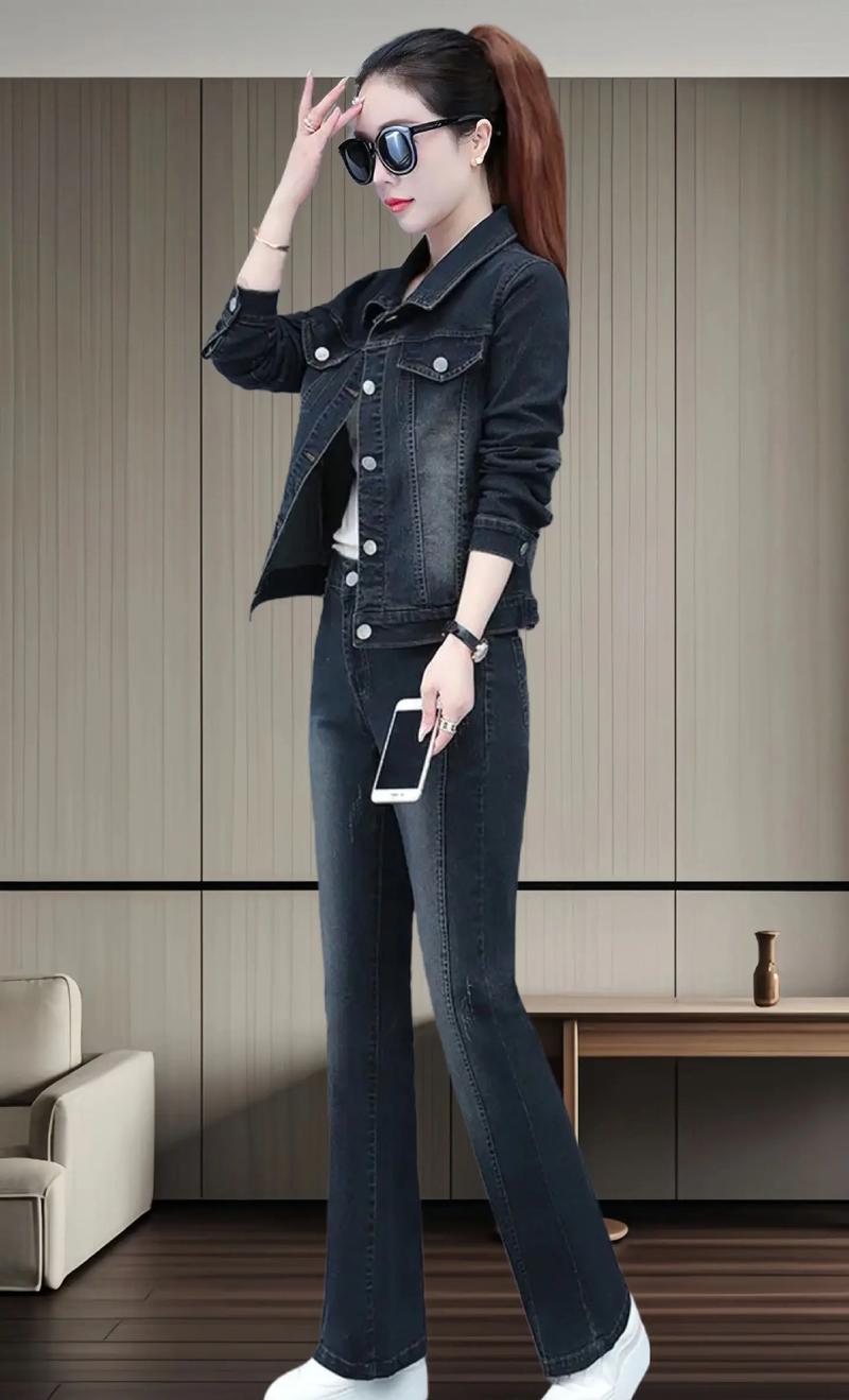 韩系牛仔套装怎么选才显瘦？-图1