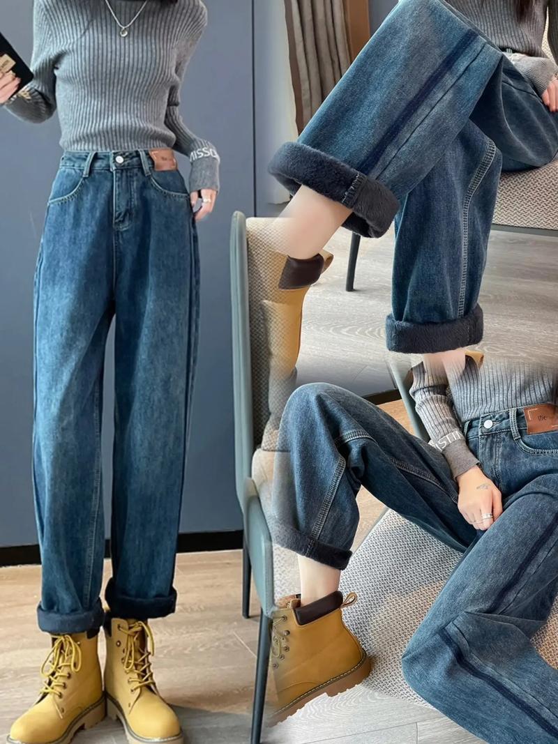 韩版女装甜美冬天裤子-图1