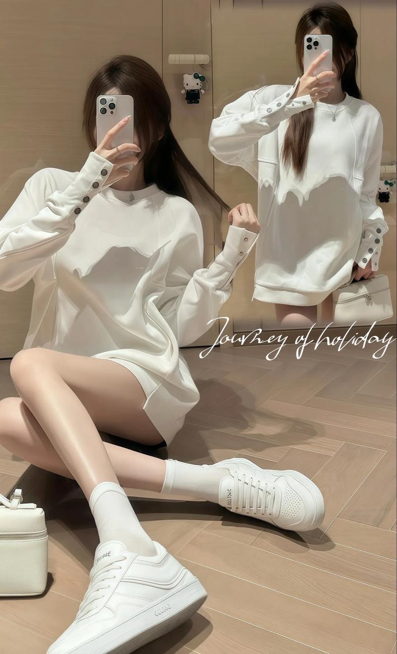 白色卫衣女装图片有哪些款式？-图3