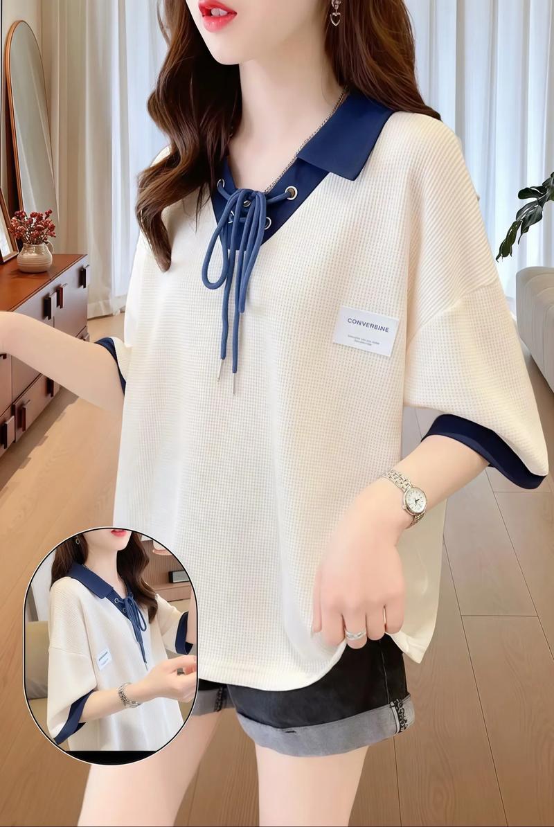 女装新款韩版潮流短袖-图1 女装新款韩版潮流短袖-图1