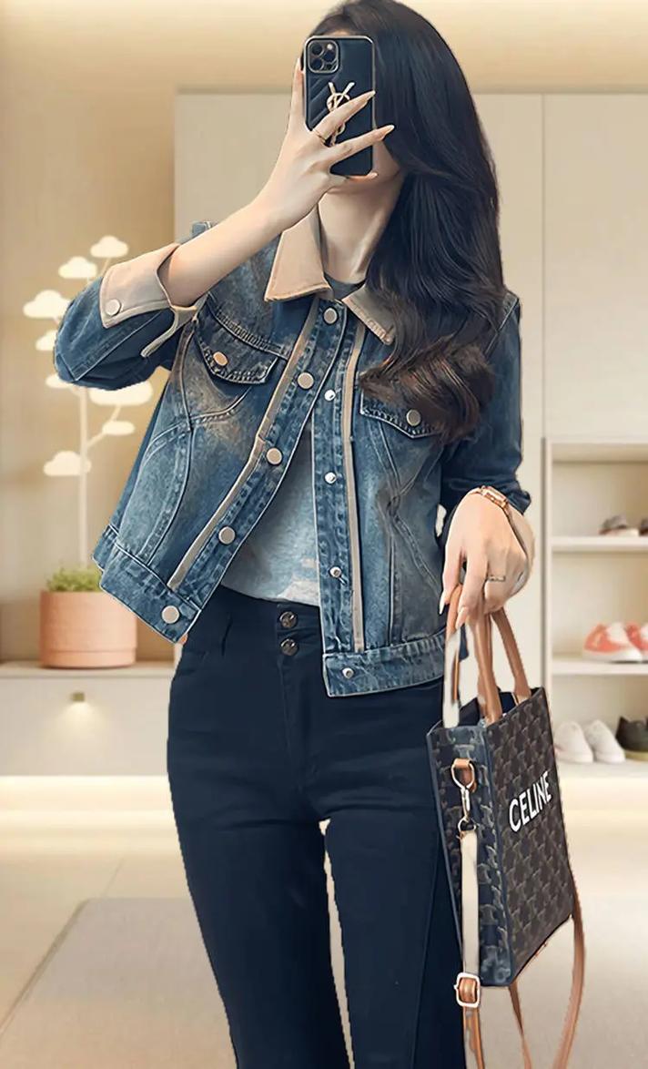 春季牛仔外套怎么选才显瘦百搭?-图1 春季牛仔外套怎么选才显瘦百搭?-图1