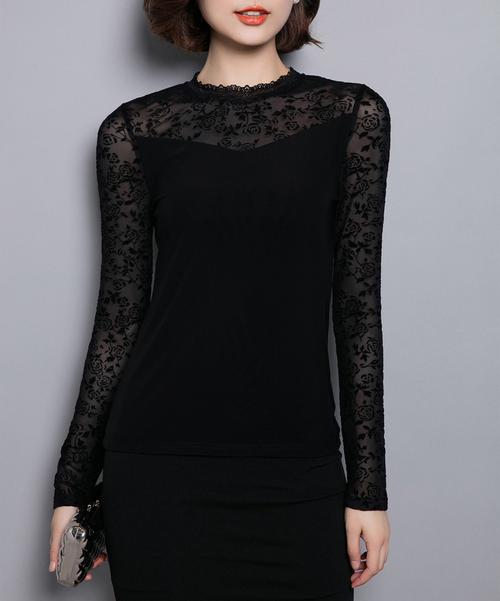 新款蕾丝长版女装上衣，适合什么场合穿？-图3