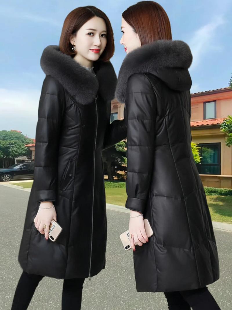 pu皮棉袄中长款女装保暖吗？-图1