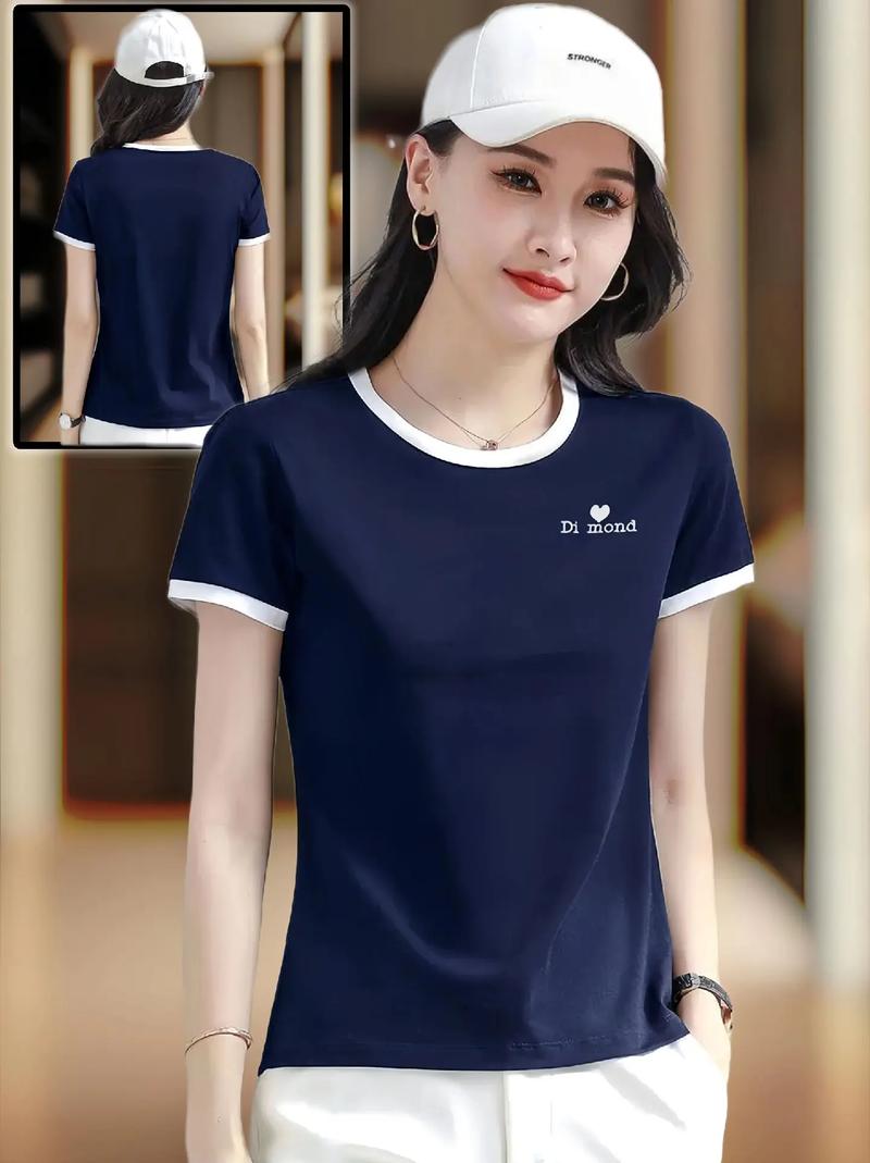 T恤图案如何打造时尚简约女装风格？-图1