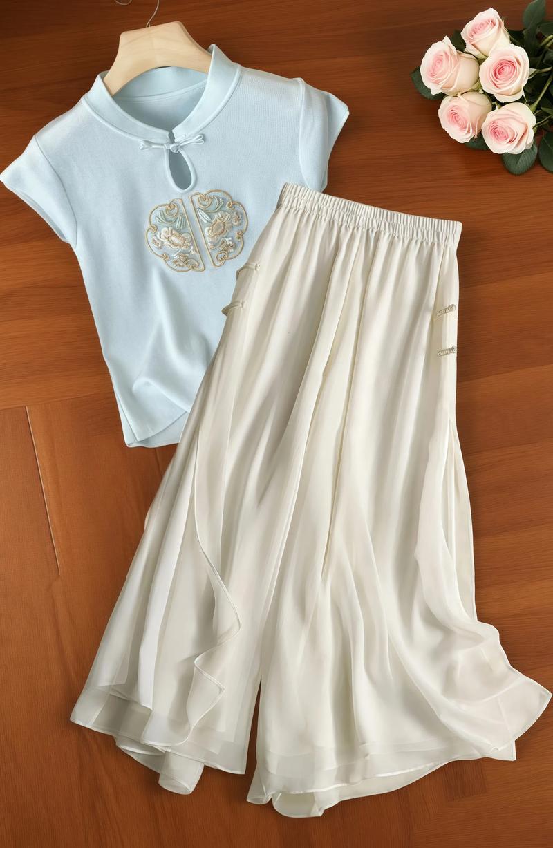 雪纺裤子女装2025，春夏新款怎么选？-图1