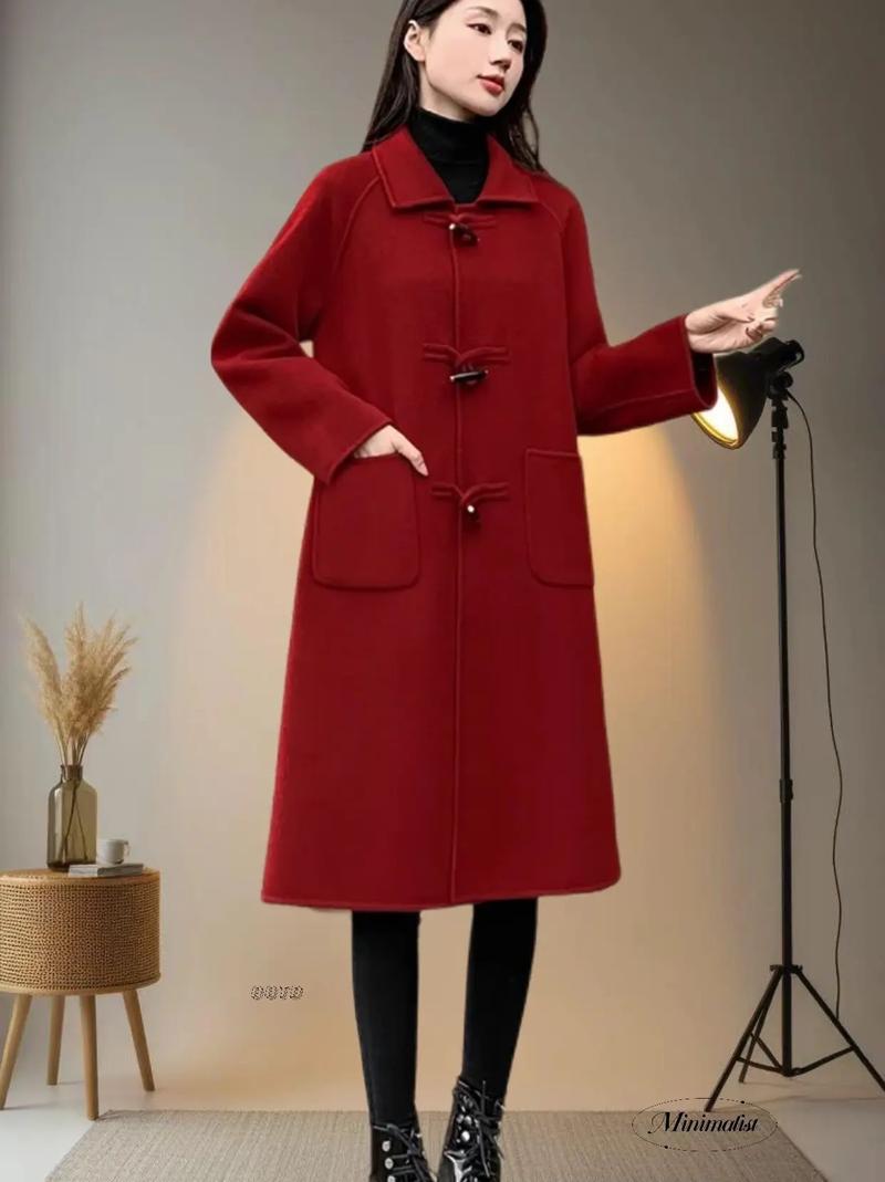 时尚长款呢子外套女装，选款搭配有技巧？-图3