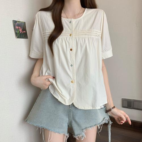 雪纺短袖短款怎么搭才显瘦时髦？-图1