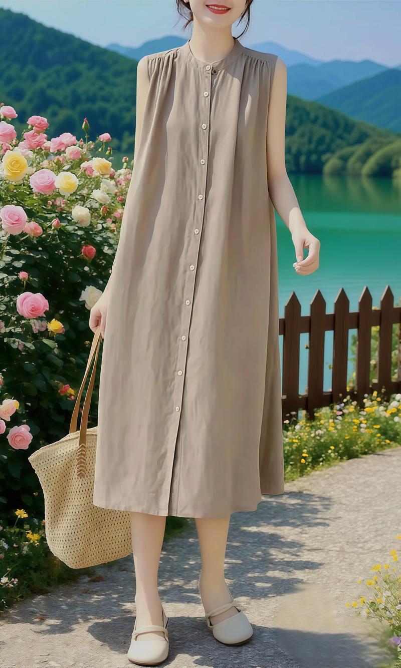 中长款夏季连衣裙怎么选显瘦又百搭？-图1