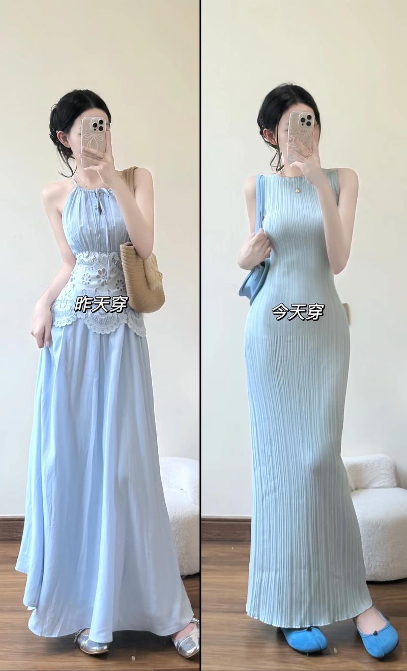 无袖连衣裙款式图有哪些流行款？-图1